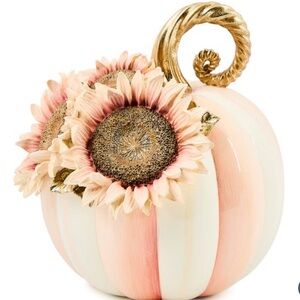 🍑 MacKenzie-Childs Roses Small Sunflower Pumpkin